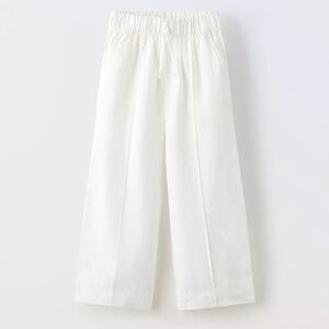 Zara girls straight fit linen Pants